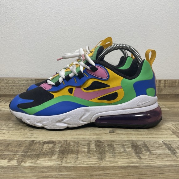 Nike Air Max‎ 270 React Gumball Sneakers GS Size 5.5Y Womens 7  CU4668-001 EUC - Picture 3 of 7